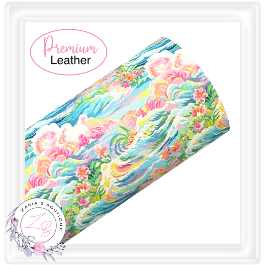 ⋅ Tropical Floral ⋅ Small Print ⋅ Premium Faux Leather ⋅