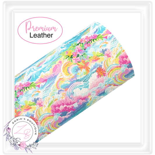 ⋅ Tropical Floral 2 ⋅ Small Print ⋅ Premium Faux Leather ⋅