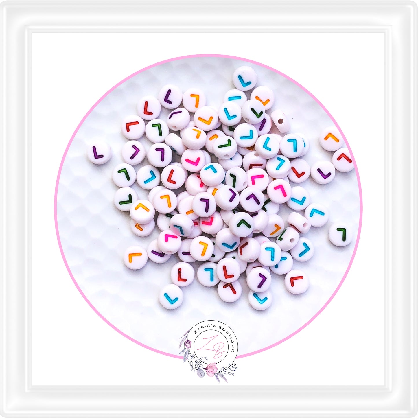 ⋅  Alphabet Beads ⋅ A - Z - 10 Pieces - You Choose ⋅