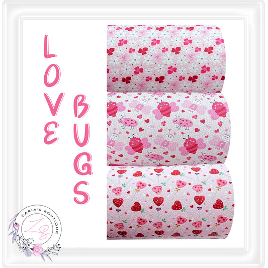 ⋅ LOVE BUG COLLECTION ⋅ Premium Litchi Vegan Faux Leather ⋅