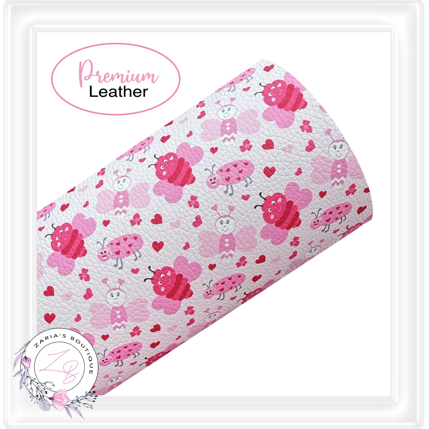 ⋅ LOVE BUG COLLECTION ⋅ Premium Litchi Vegan Faux Leather ⋅