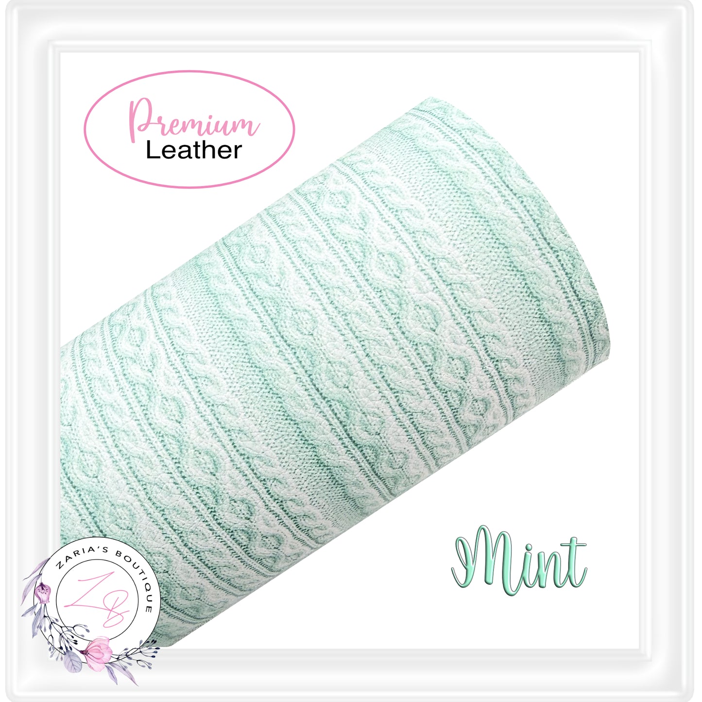 ⋅ Cozy Cable Knits ⋅ Premium Exclusive Vegan Faux Leather