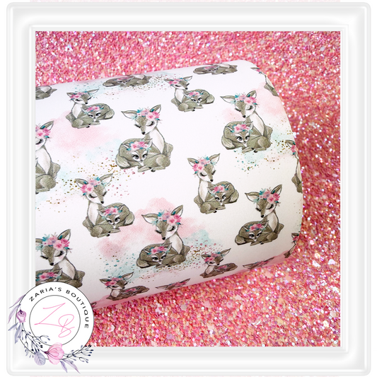 ⋅ Mumma & Baby Deer ⋅ Exclusive Design ⋅ Silky Smooth Vegan Faux Leather