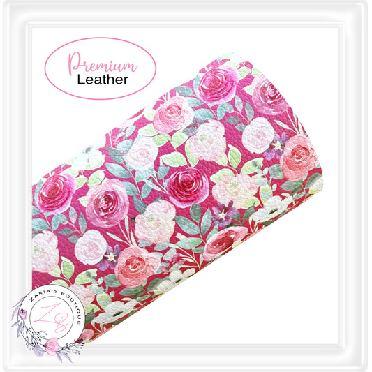 ⋅ In Full Bloom ⋅ Custom Printed Vegan Faux Leather ⋅ Small & Large Scale Prints