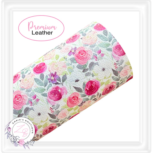 ⋅ In Full Bloom ⋅ Custom Printed Vegan Faux Leather ⋅ Small & Large scale Prints