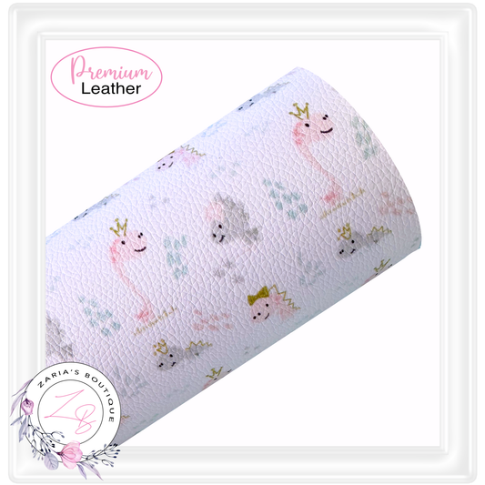 SALE Pretty Dinosaurs ~ Faux Leather ~ 1mm