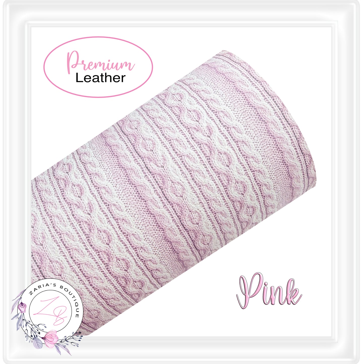 ⋅ Cozy Cable Knits ⋅ Premium Exclusive Vegan Faux Leather