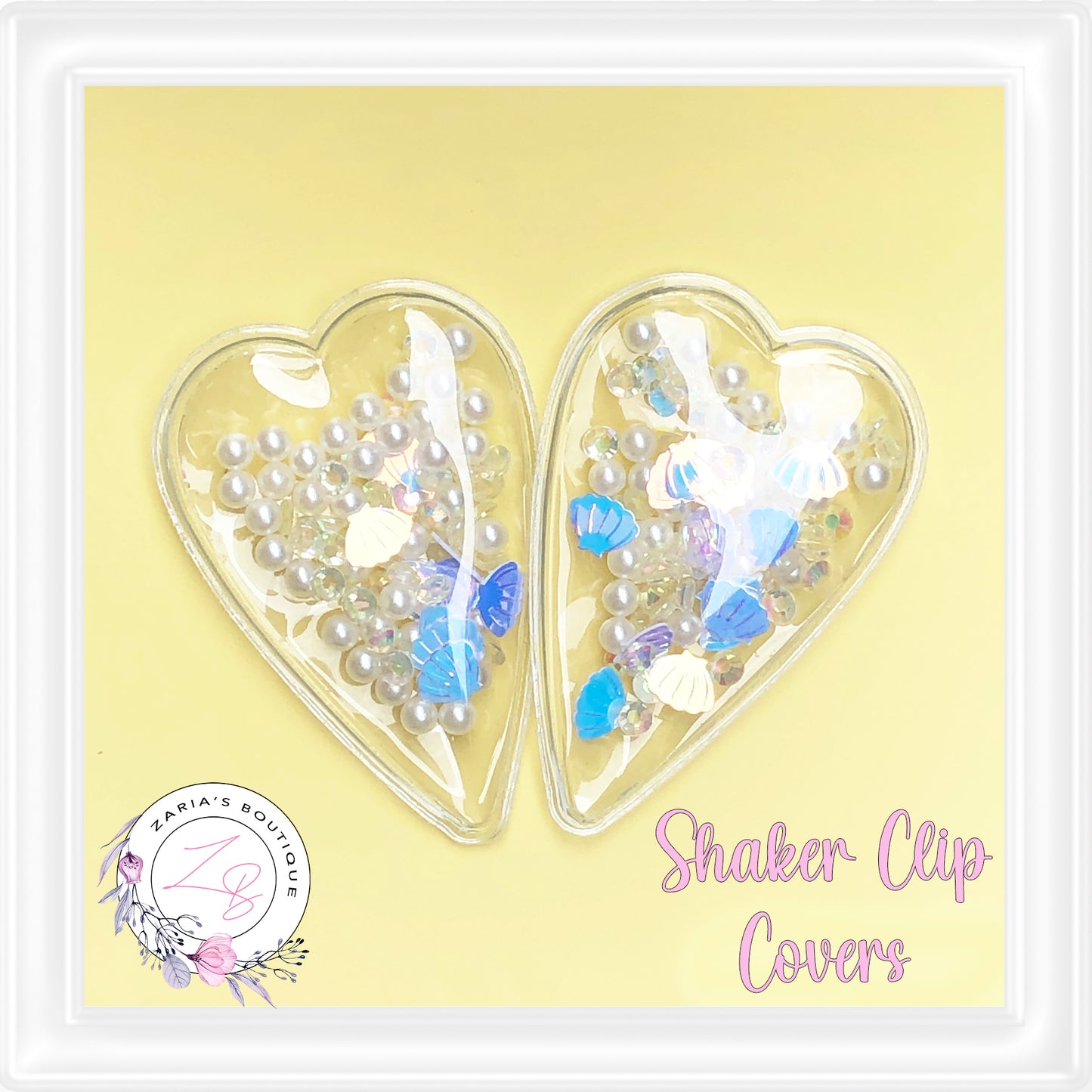 • Shaker Clip Covers • Fits 5cm Snap Clips • Per Pair •