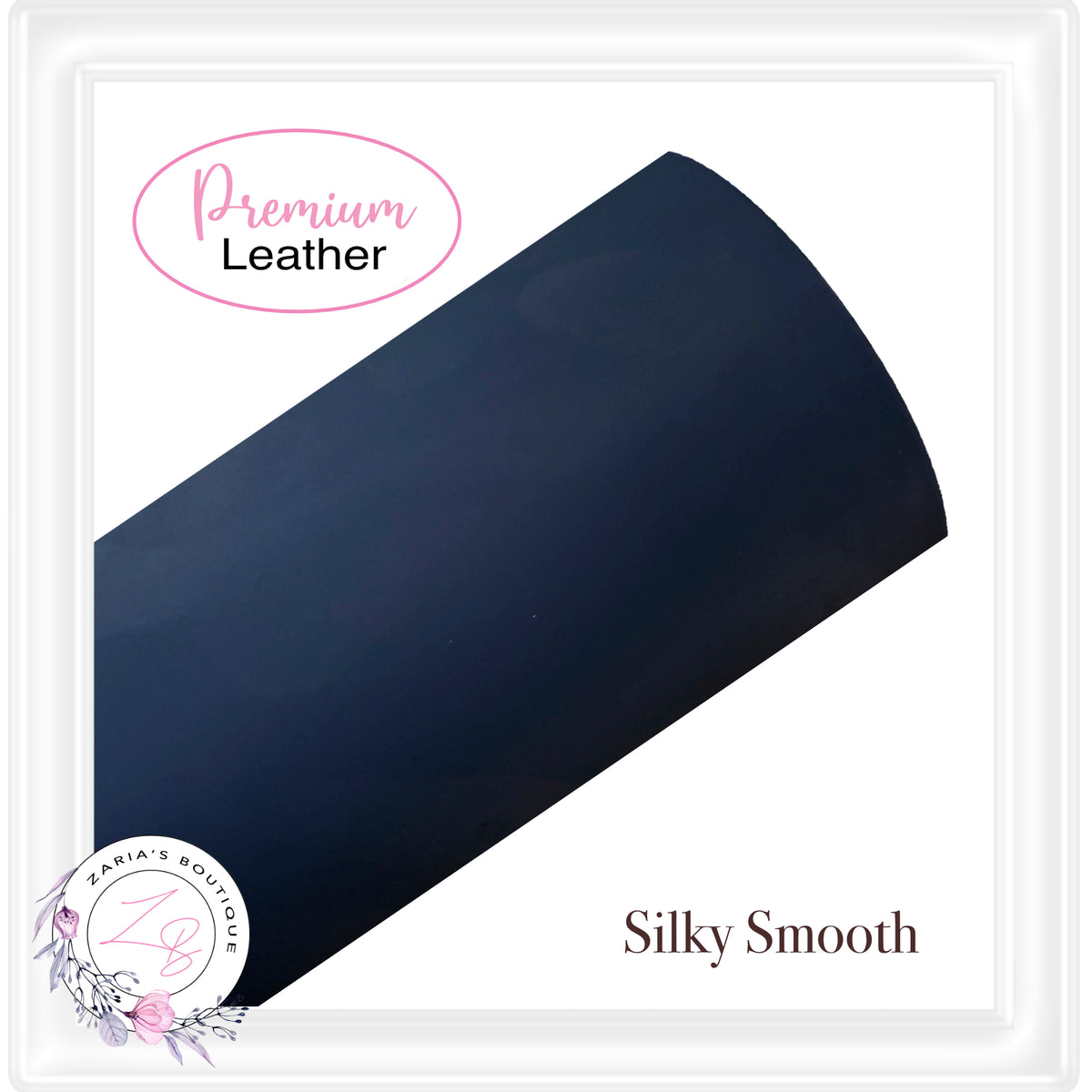 ⋅ Solid Colour Faux Leather ⋅ Silky Smooth ⋅ Navy Blue ⋅