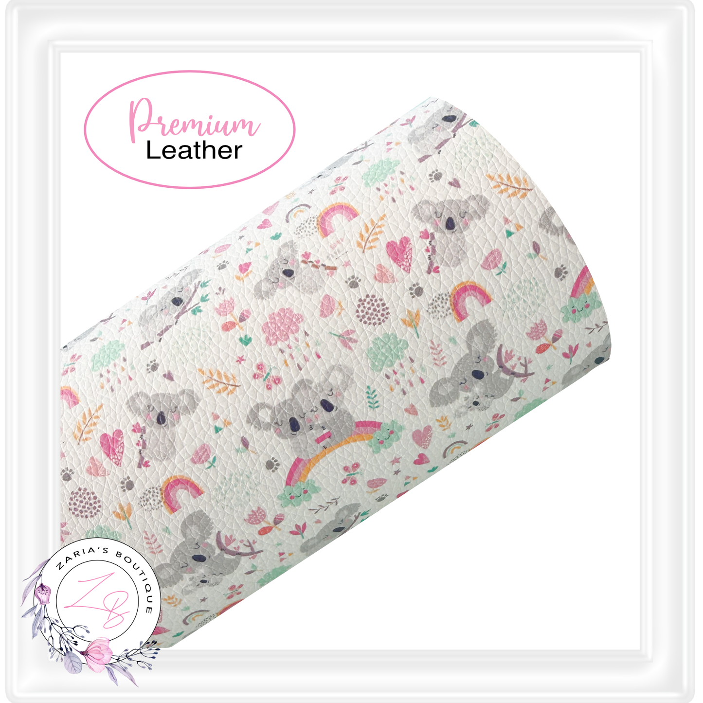 ⋅ Sleepy Koalas ⋅ Premium Faux Leather ⋅ LAST SHEET!