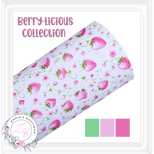 ⋅ Strawberry Vines ⋅ Printed Leatherette ⋅ 2 Sizes ⋅