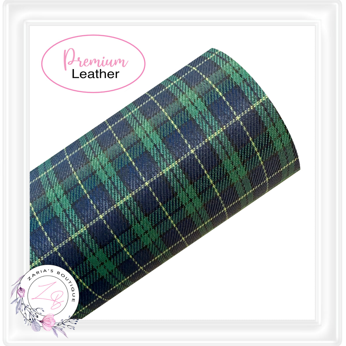 ⋅ Tartan Faux Leather ⋅ Beige ⋅