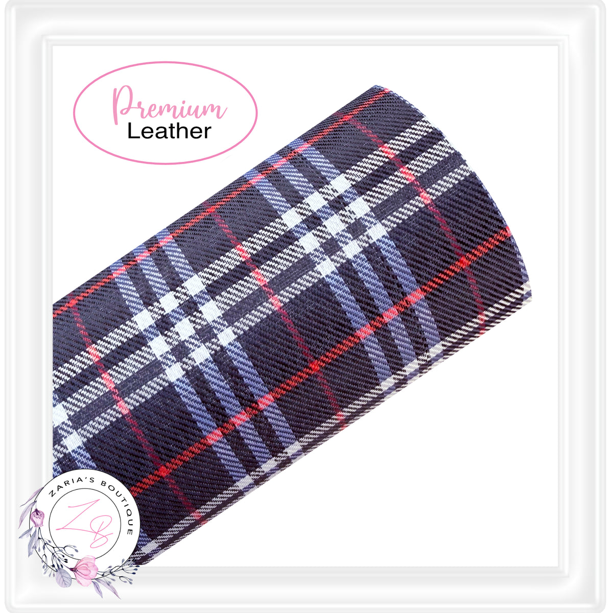 ⋅ Tartan Faux Leather ⋅ Beige ⋅