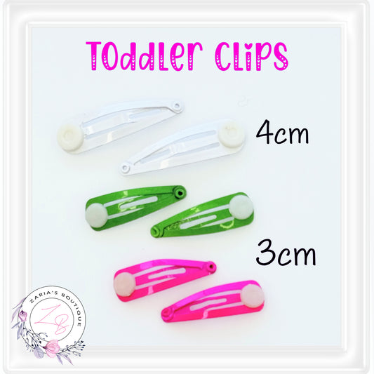 ⋅ Snap Hair Clips ⋅ TODDLER SIZE  ⋅  3 colours  ⋅