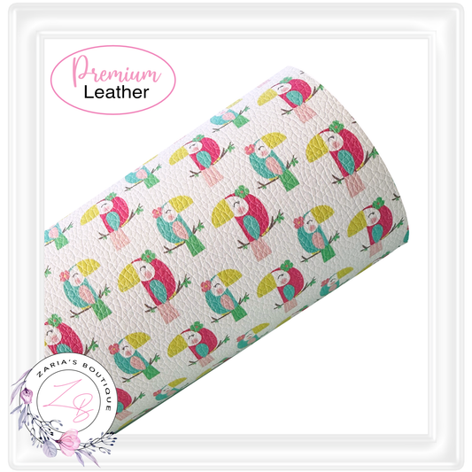 ⋅ Tropical Toucans ⋅ Premium Custom Vegan Faux Leathers