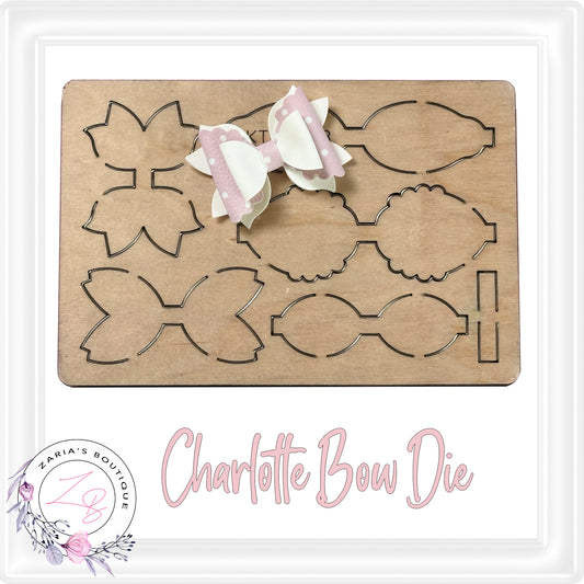 ⋅ Charlotte Bow Die ⋅3 Inch Bow  ⋅ Steel Rule Cutting Die ⋅