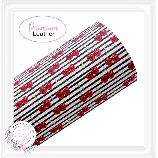 ⋅  Cherry Bomb ⋅ Custom Luxe Vegan Faux Leather ⋅ Sheets or Rolls! ⋅