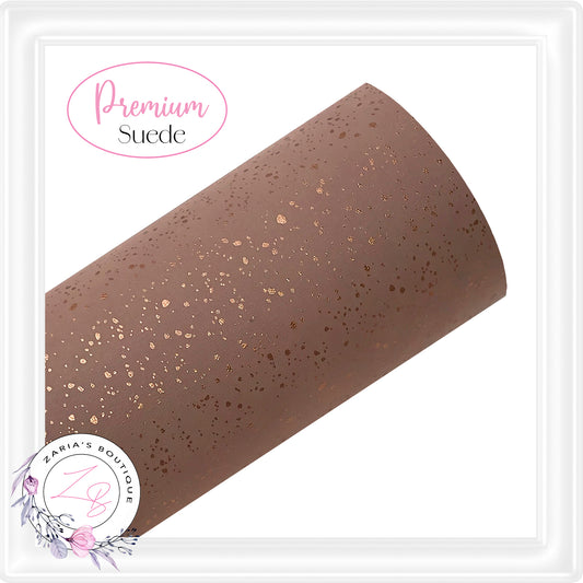 ⋅ Chocolate Confetti ⋅ Premium Suede Faux Leather ⋅