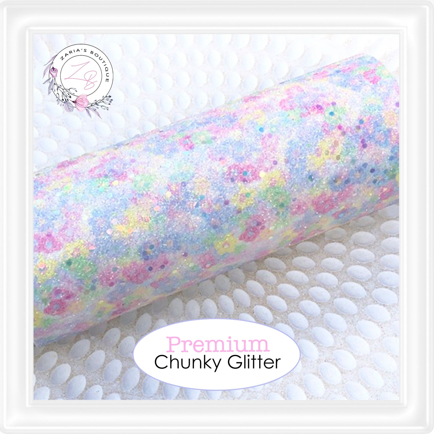 • Premium Chunky Glitter • Pastel Tie Dye •