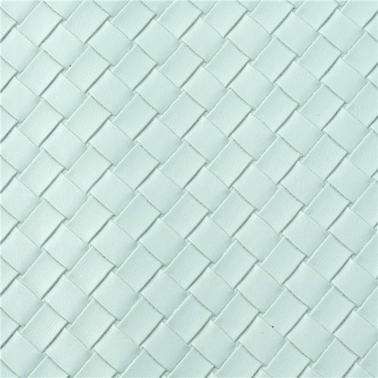 ⋅ Basketweave - Light Green ⋅ Textured Vegan Faux Leather ⋅