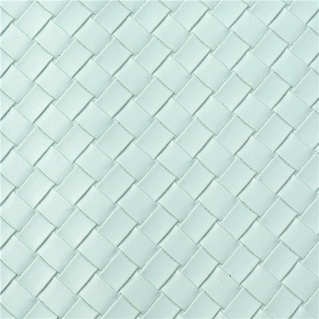 ⋅ Basketweave - Light Green ⋅ Textured Vegan Faux Leather ⋅