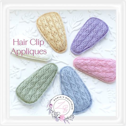 • Knitted Snap Clip Cover Appliques • 6 colours •