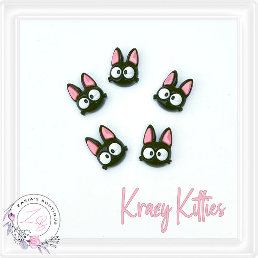 • Krazy Kitties • Flatback Embellishments • 2 Pieces •