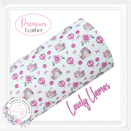⋅ Lovely Llamas ⋅ Exclusive Vegan Faux Leather ⋅ Various Sizes! ⋅