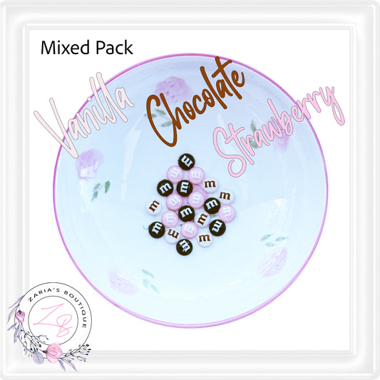 • M&M's • Flatback Embellishments • 15 Pieces • Mixed Pack •