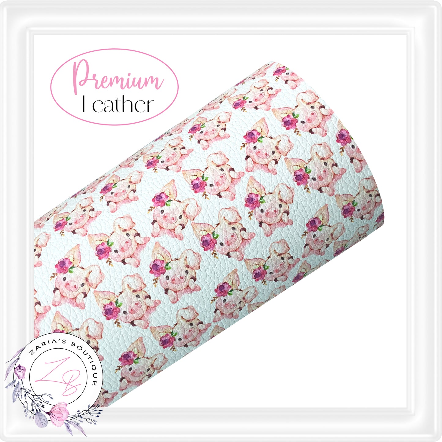 ⋅ Pretty Piggies ⋅ Printed Faux Leather ⋅