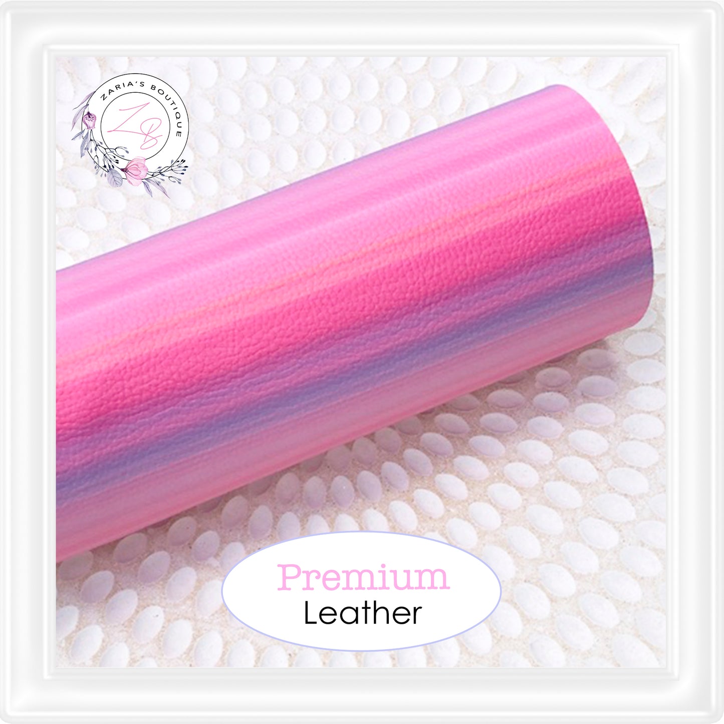 ⋅ Pink Party Stripes ⋅ Premium Vegan Faux Leather ⋅