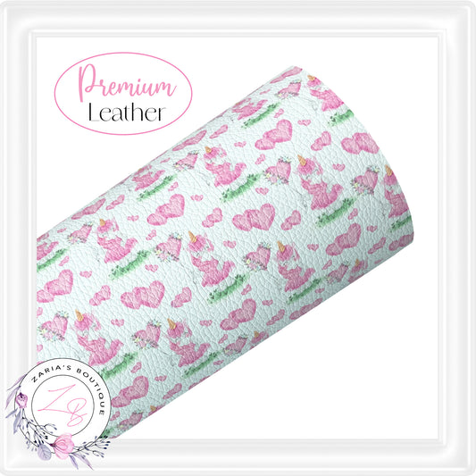 ⋅ Pink Unicorns ⋅ Premium Litchi Vegan Faux Leather ⋅