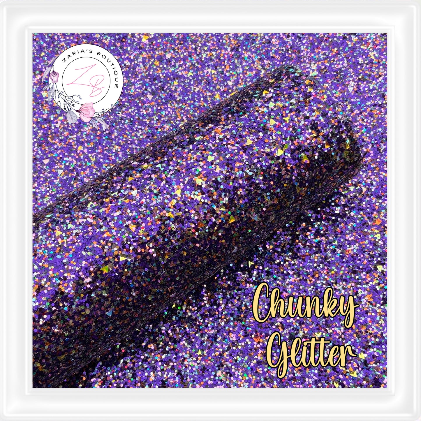 ⋅ Royal Purple & Gold Sprinkle Chunky Glitter ⋅ 1.2mm ⋅