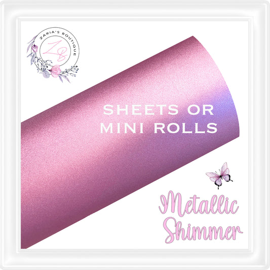 • Metallic Shimmer • Light Pink • Sheets or Rolls •