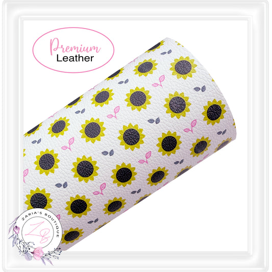 ⋅ Sunflower Garden ⋅ Premium Custom Vegan Faux Leather