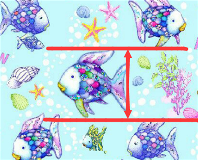 Rainbow Fish Smooth Glitter Faux Leather Craft Fabric