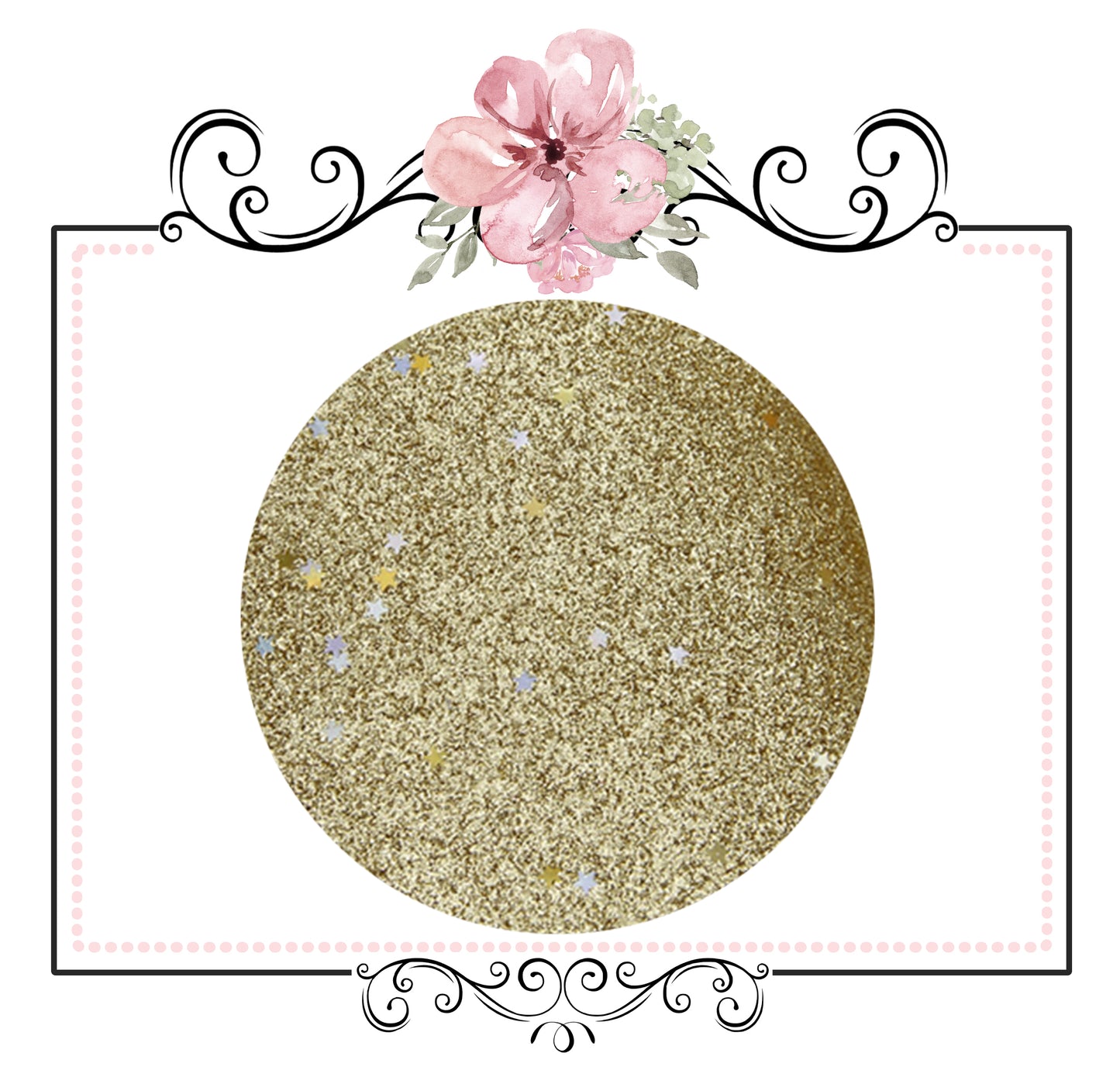 Starry Night Collection Fine Glitter ~ Cerise Pink ~ Silver & Gold Star Encrusted Christmas Craft Sheets