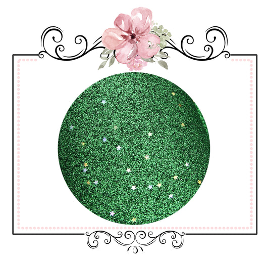 Starry Night Collection Fine Glitter ~ Green ~ Silver & Gold Star Encrusted Christmas Craft Sheets