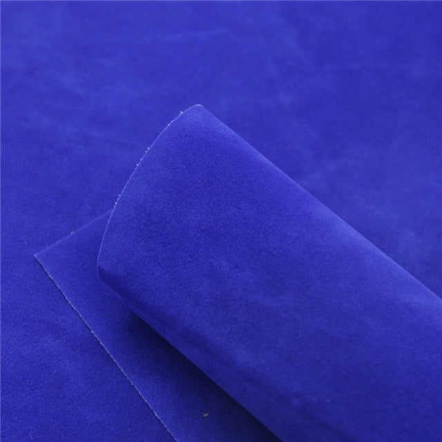 Luxe DOUBLE SIDED Suede Nubuck Faux Leather Sheets ~ Royal Blue