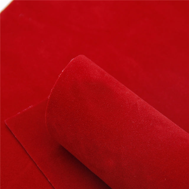Luxe DOUBLE SIDED Suede Nubuck Faux Leather Sheets ~ Bold Red
