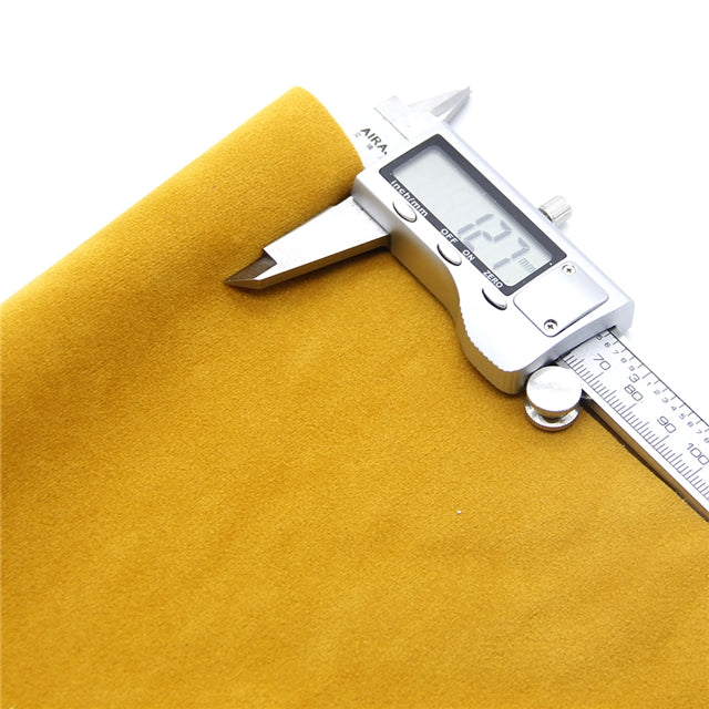 Luxe DOUBLE SIDED Suede Nubuck Faux Leather Sheets ~ Golden Mustard
