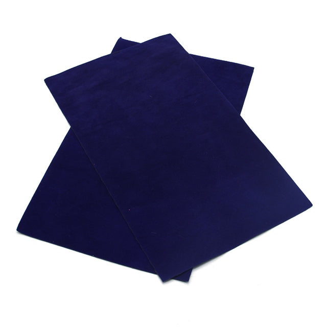 Luxe DOUBLE SIDED Suede Nubuck Faux Leather Sheets ~ Navy Blue ~ 1.02mm