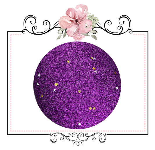 Starry Night Collection Fine Glitter ~ Purple ~ Silver & Gold Star Encrusted Christmas Craft Sheets