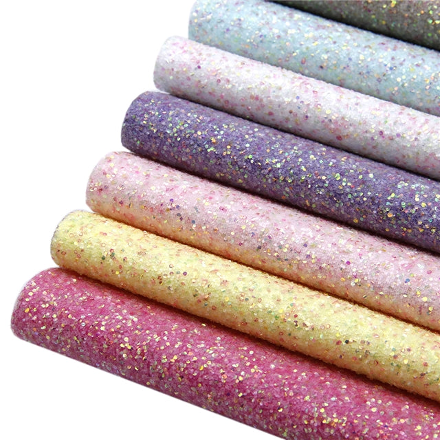 Fairy Dust Pretty In Rose Pink ~ Glitter Canvas Craft Fabric Sheets