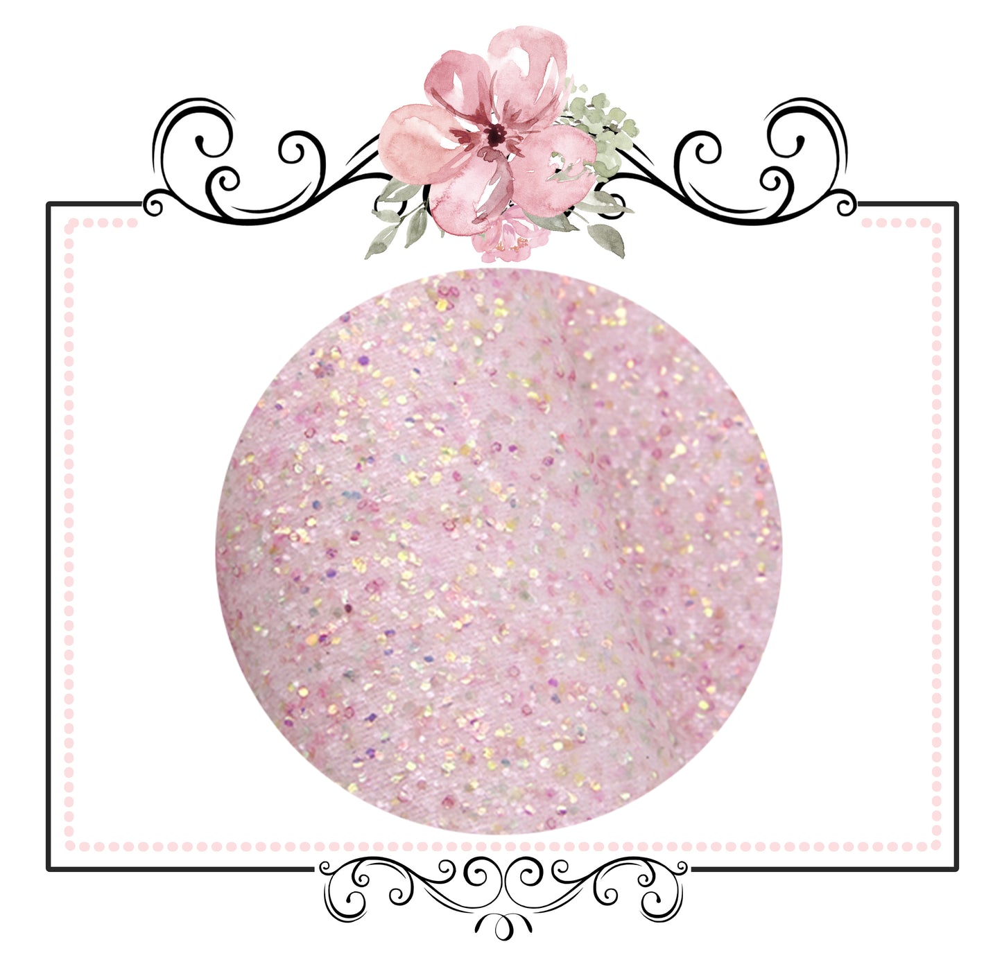 Fairy Dust Pretty In Rose Pink ~ Glitter Canvas Craft Fabric Sheets
