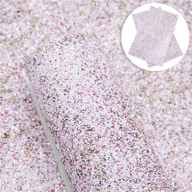 Fairytale Pink Kiss ~ Glitter Canvas Craft Fabric Sheets