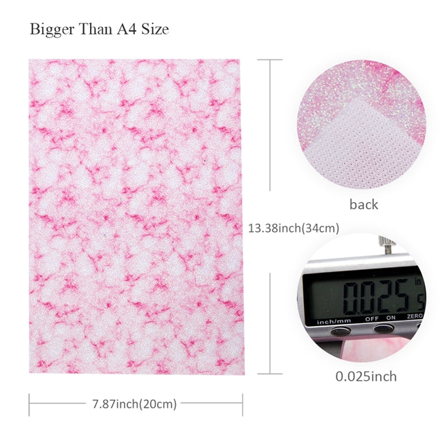 Fine Glitter Marble ⋅ Pink