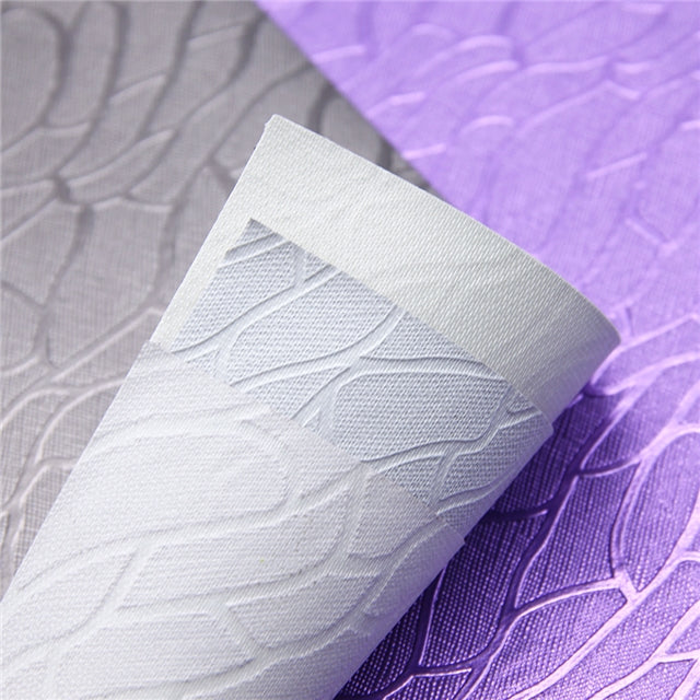 SALE Embossed Flutter Wing • Metallic Purple Textured Craft Fabric