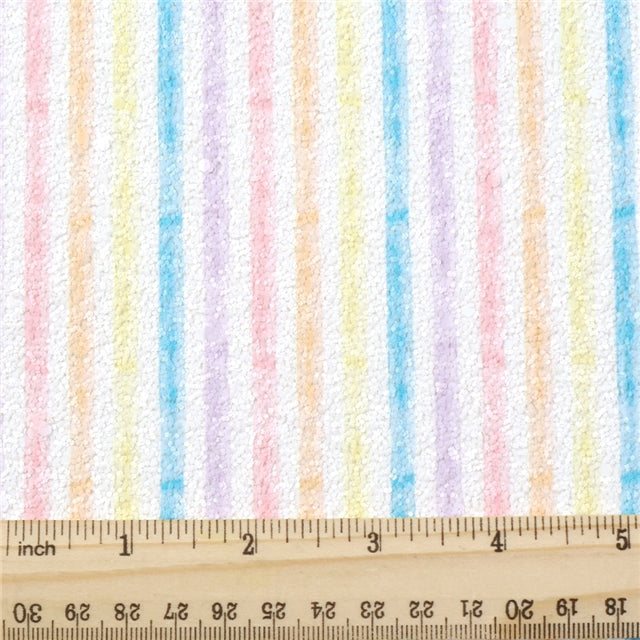 Pastel Stripe Chunky Glitter ~ 1.1mm