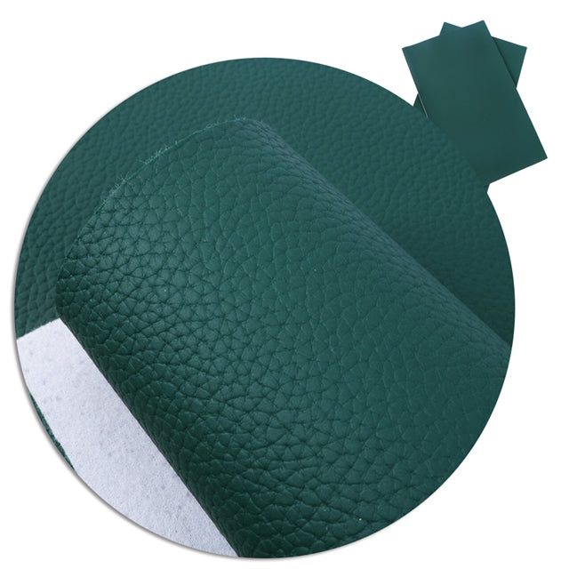 Pebble Grain Vegan Faux Leather • Dark Bottle Green